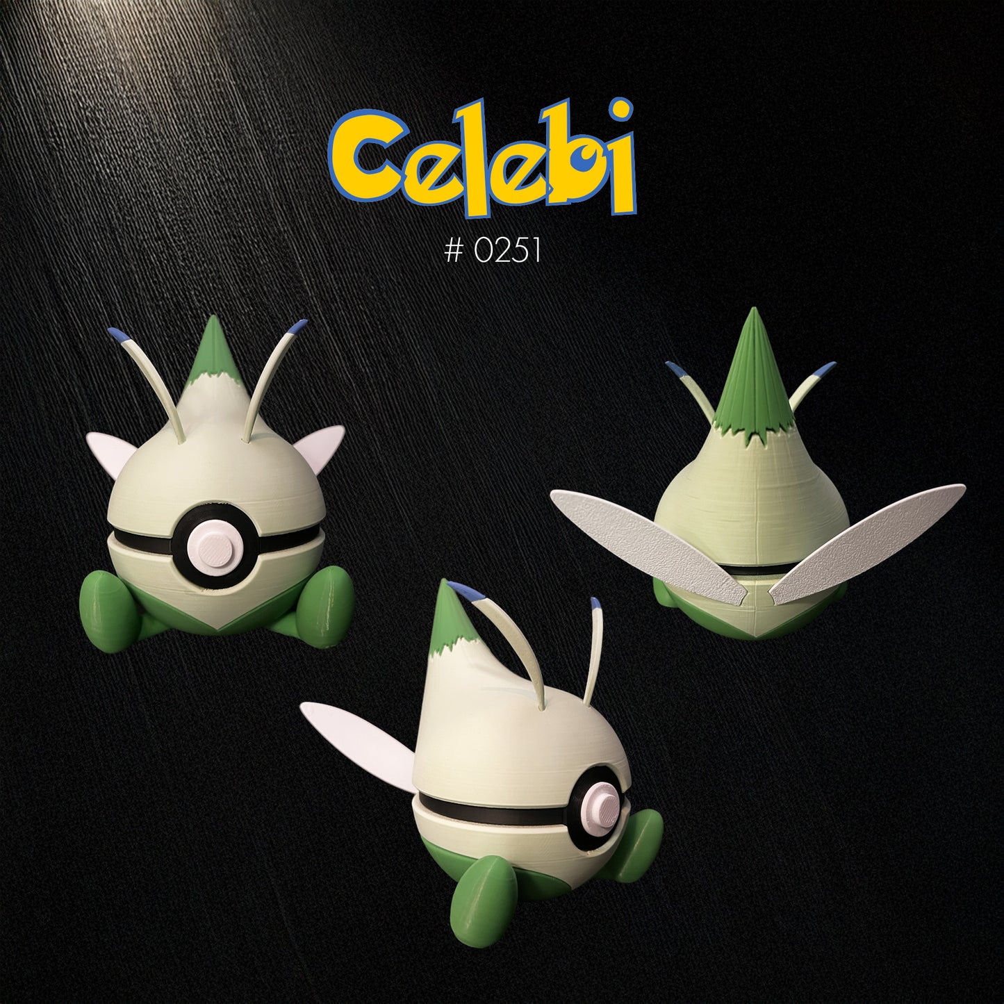 Pokéball Celebi – Stampa 3D Artigianale | GraphiVerse Hub