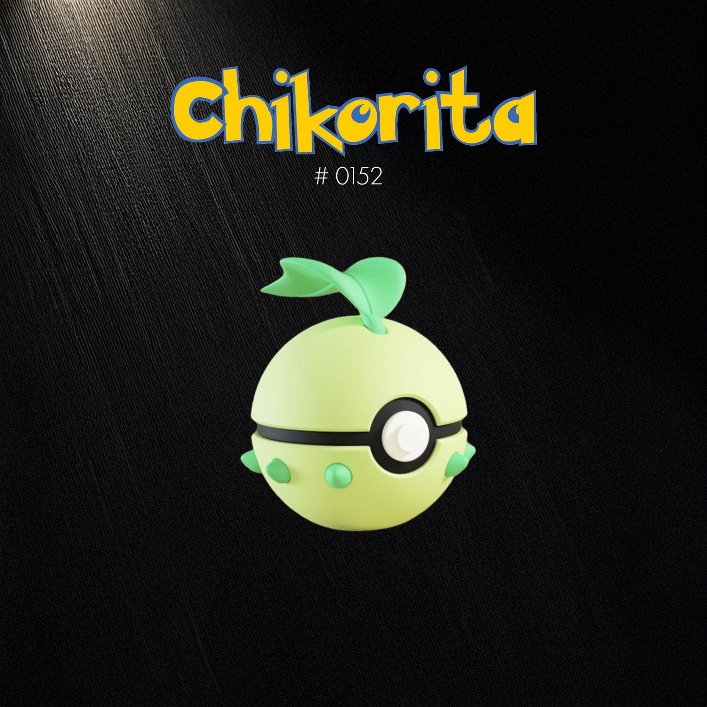 Pokéball Chikorita – Stampa 3D Artigianale | GraphiVerse Hub