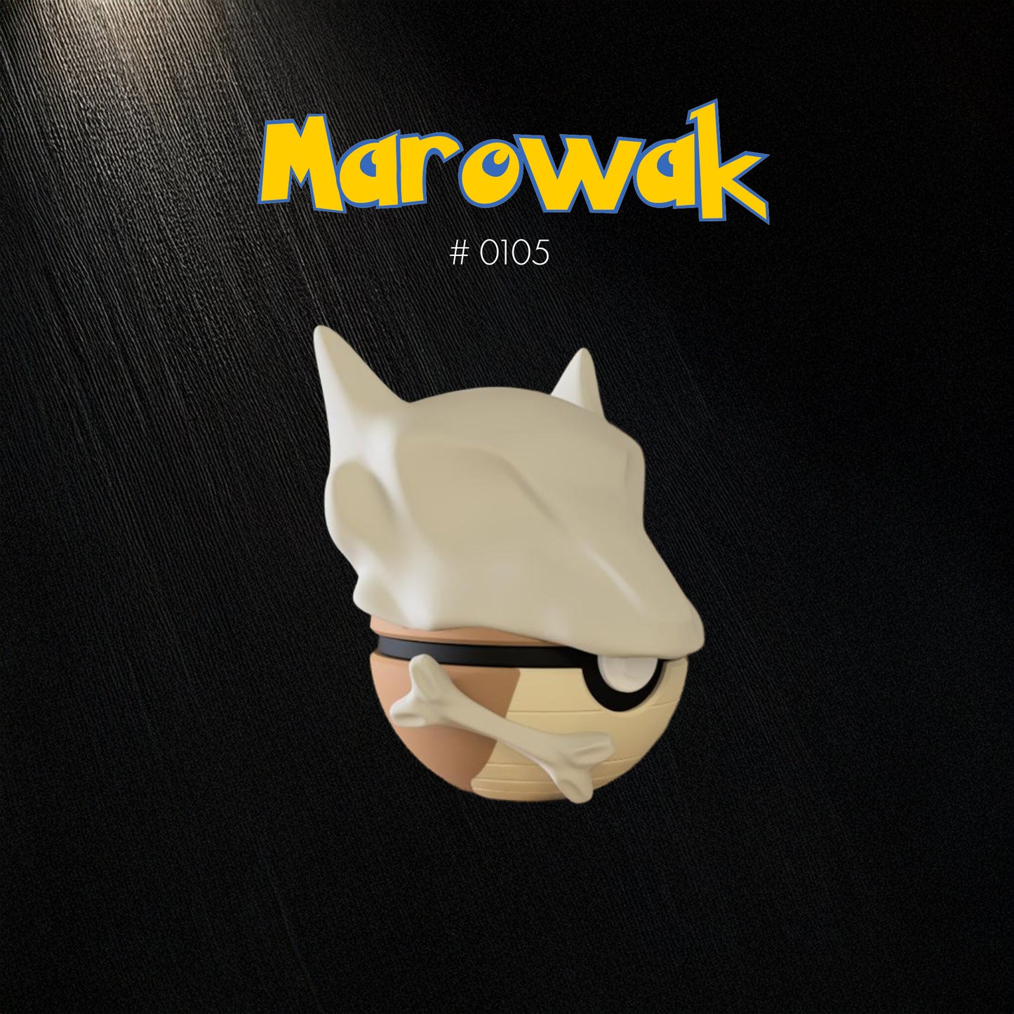 Pokéball Marowak – Stampa 3D Artigianale | GraphiVerse Hub