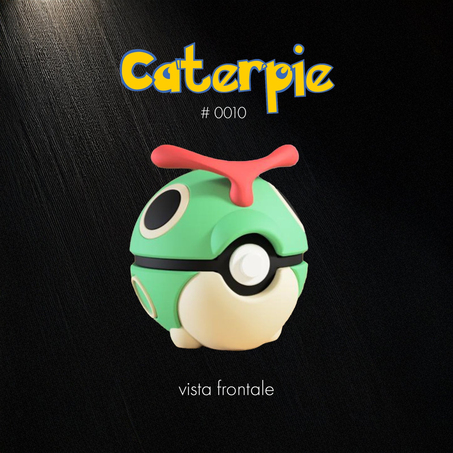 Pokéball Caterpie – Stampa 3D Artigianale | GraphiVerse Hub
