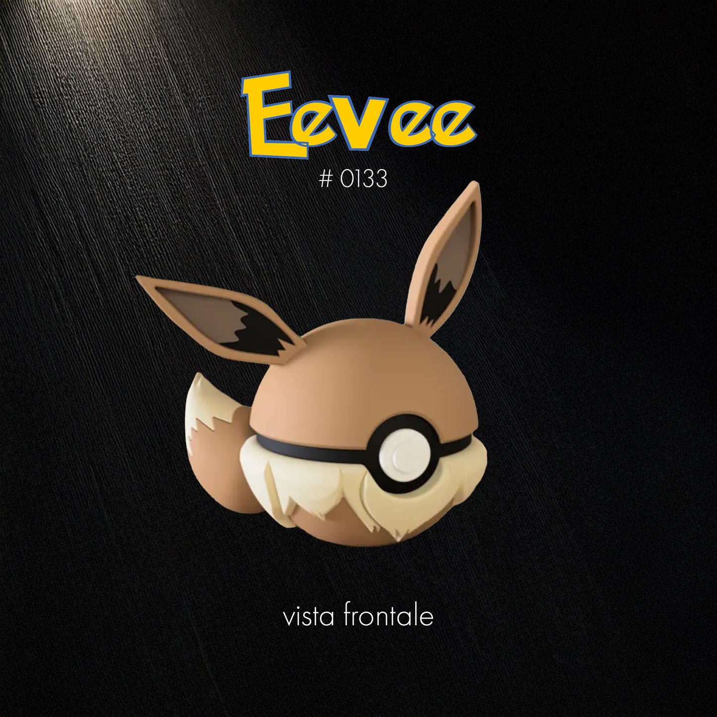 Pokéball Eevee – Stampa 3D Artigianale | GraphiVerse Hub