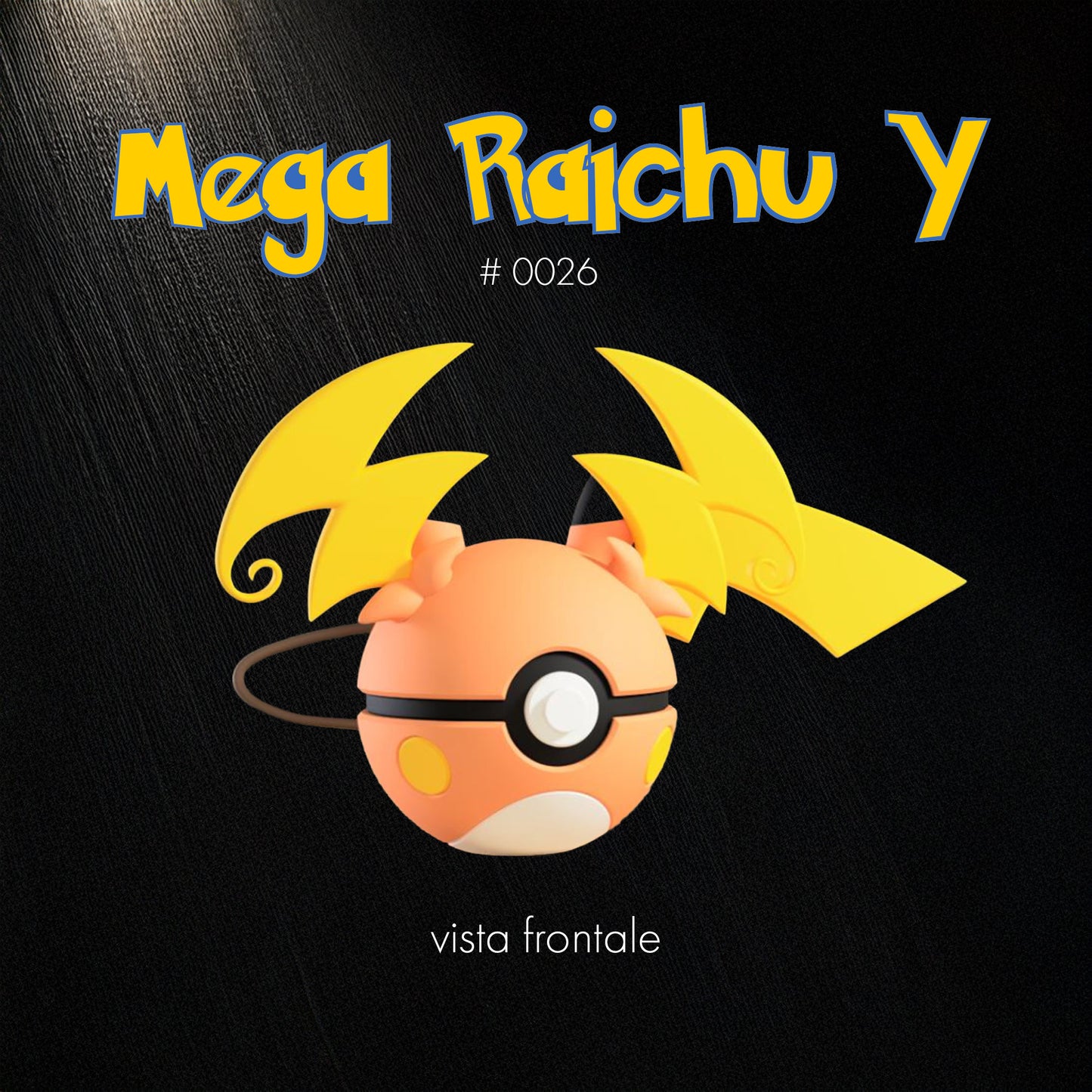 Pokéball Mega Raichu Y – Stampa 3D Artigianale | GraphiVerse Hub