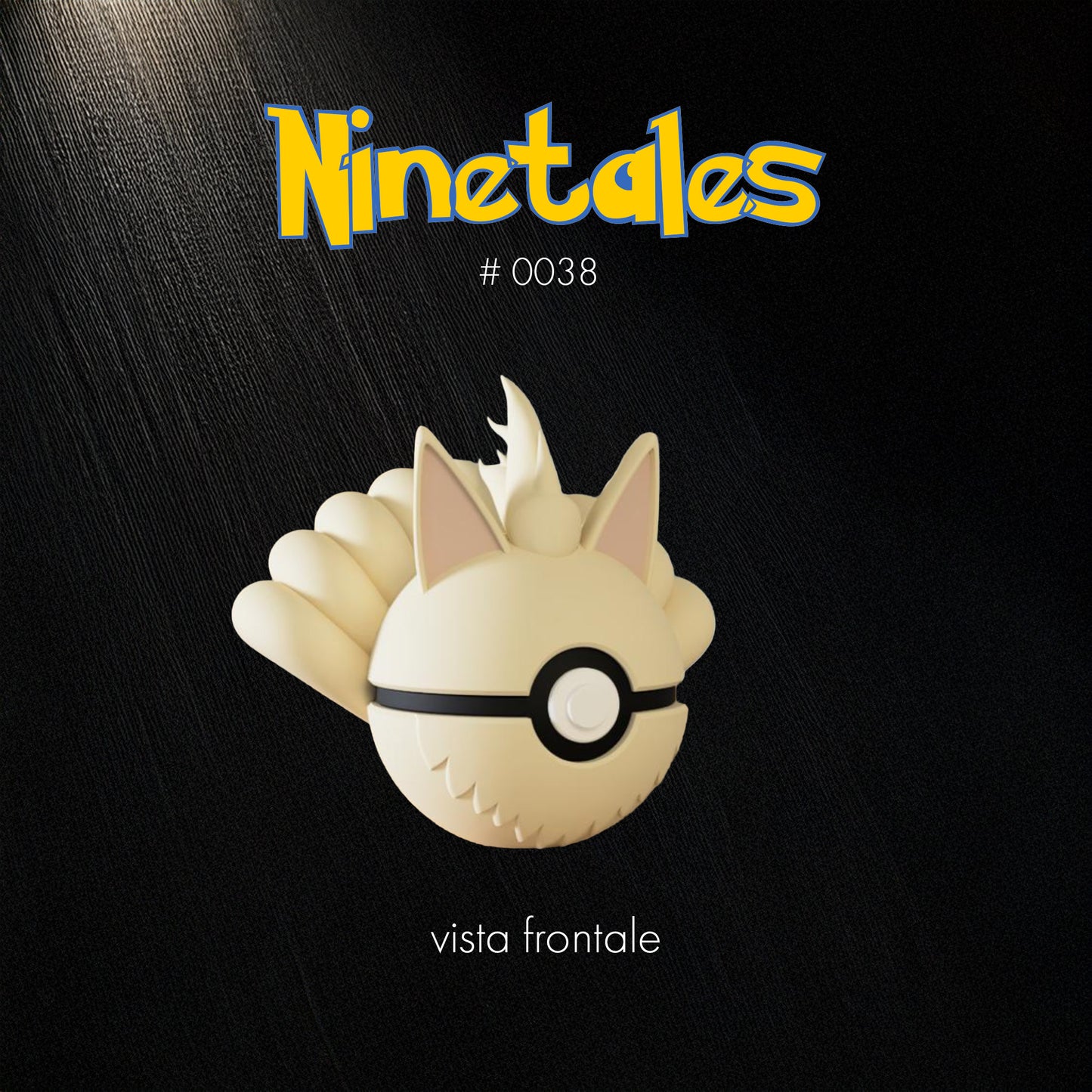 Pokéball Ninetales – Stampa 3D Artigianale | GraphiVerse Hub