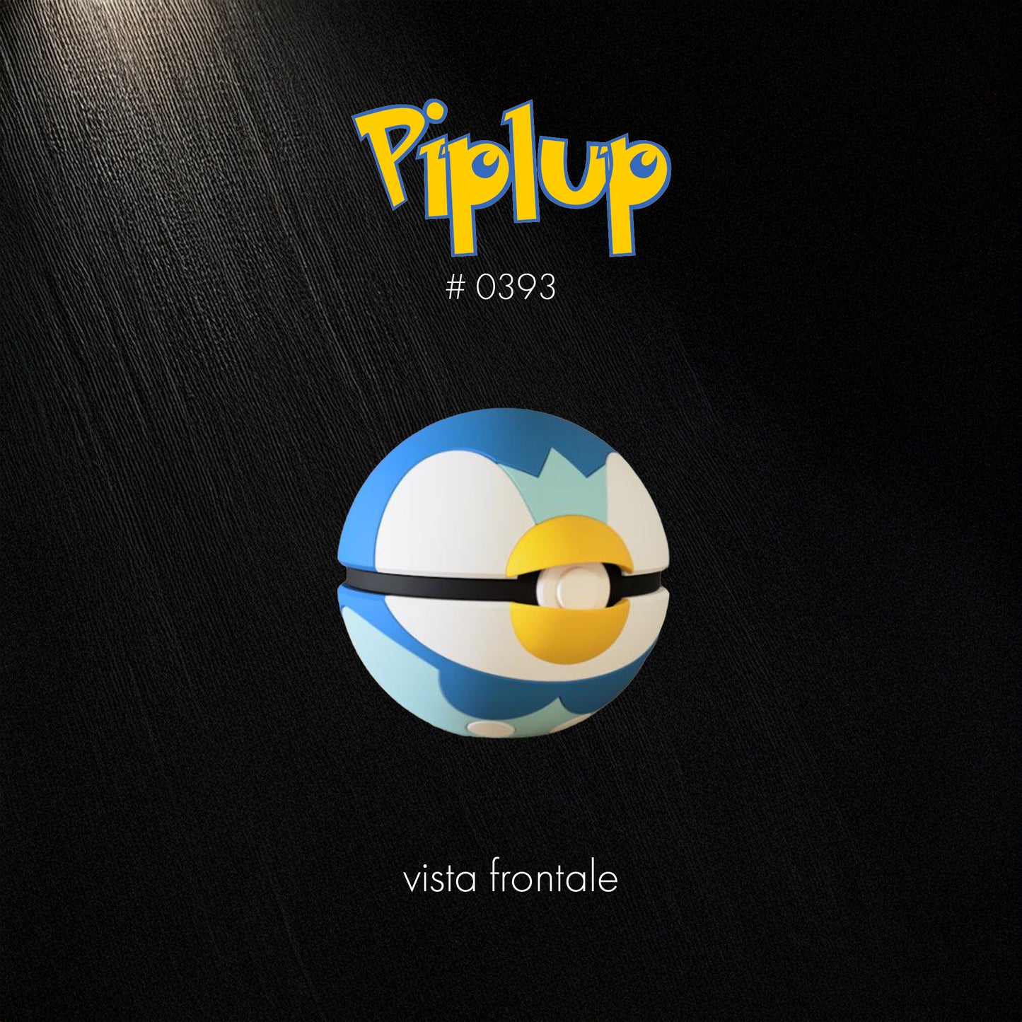 Pokéball Piplup – Stampa 3D Artigianale | GraphiVerse Hub