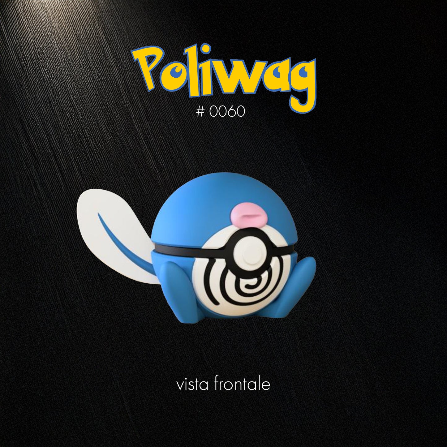 Pokéball Poliwag – Stampa 3D Artigianale | GraphiVerse Hub