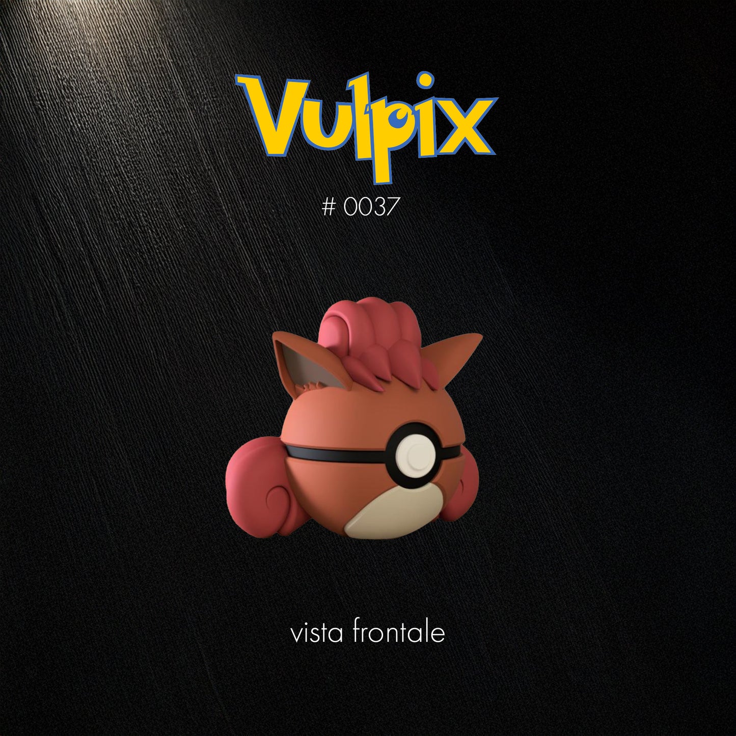 Pokéball Vulpix – Stampa 3D Artigianale | GraphiVerse Hub