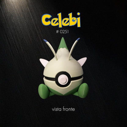 Pokéball Celebi – Stampa 3D Artigianale | GraphiVerse Hub