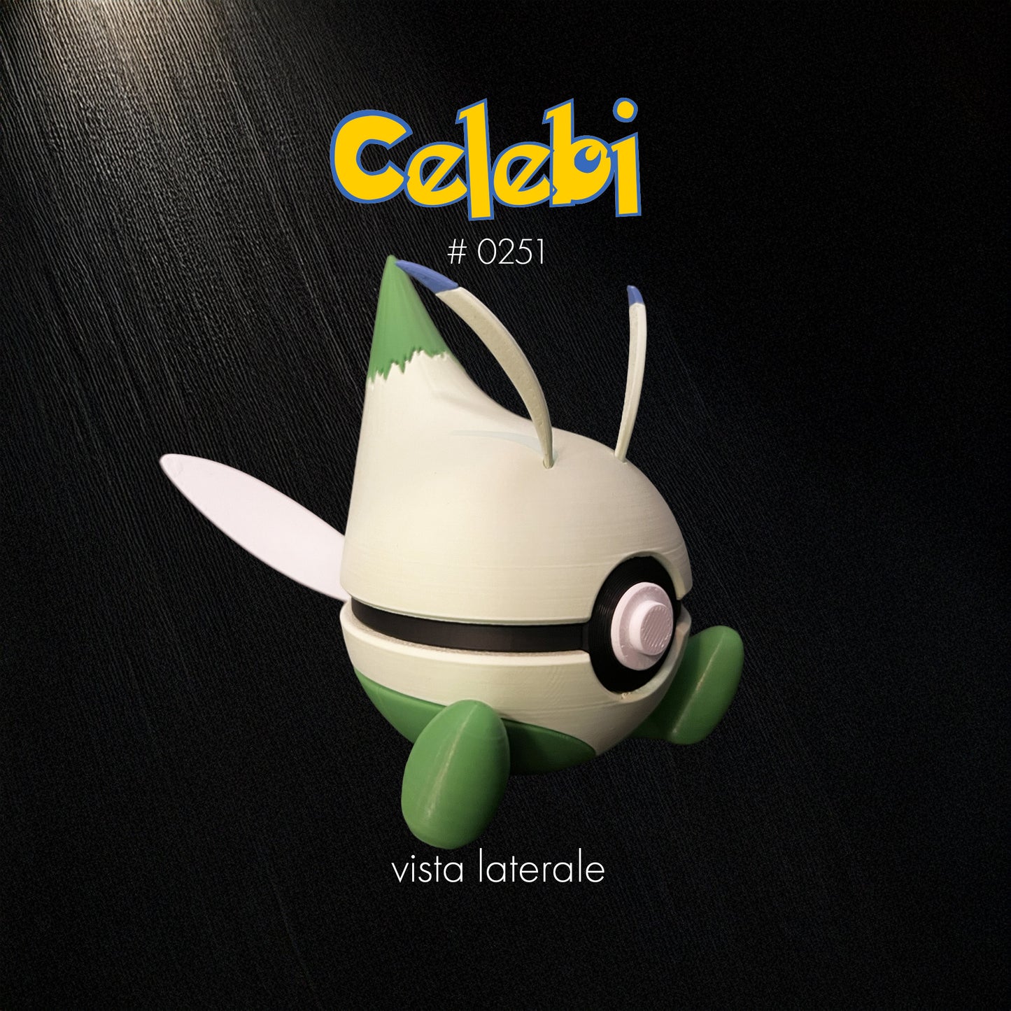 Pokéball Celebi – Stampa 3D Artigianale | GraphiVerse Hub