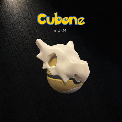 Pokéball Cubone – Stampa 3D Artigianale | GraphiVerse Hub
