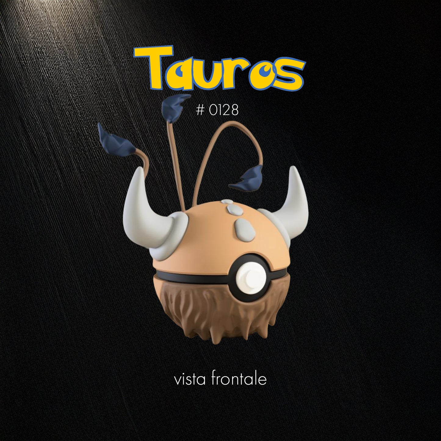 Pokéball Tauros – Stampa 3D Artigianale | GraphiVerse Hub