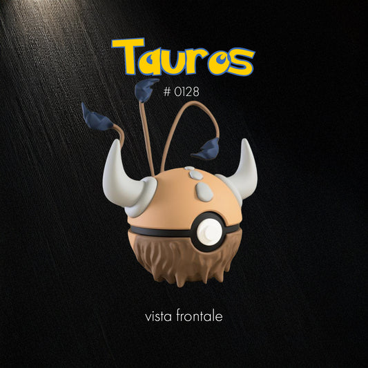 Pokéball Tauros – Stampa 3D Artigianale | GraphiVerse Hub