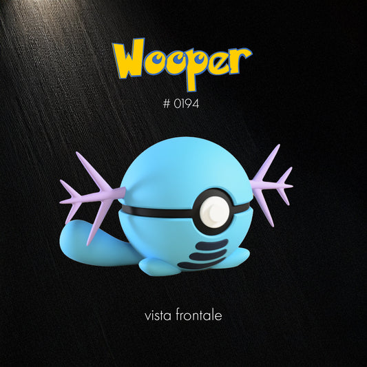 Pokéball Wooper – Stampa 3D Artigianale | GraphiVerse Hub