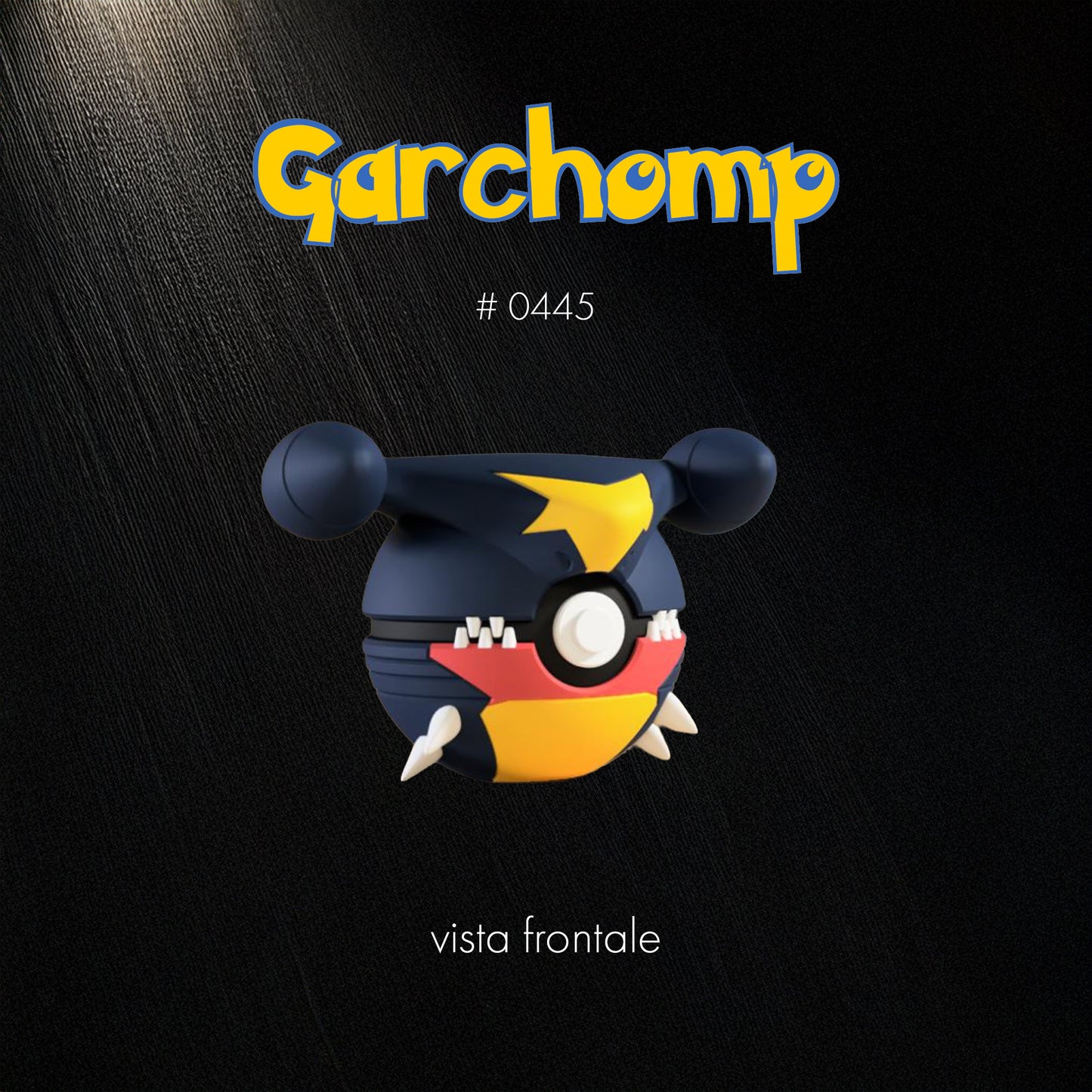 Pokéball Garchomp – Stampa 3D Artigianale | GraphiVerse Hub