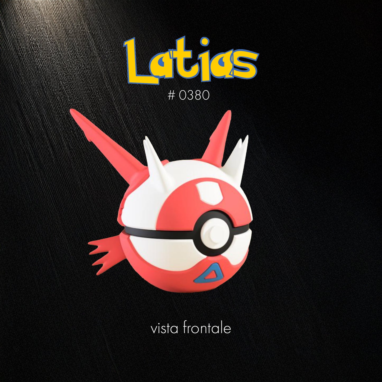 Pokéball Latias – Stampa 3D Artigianale | GraphiVerse Hub