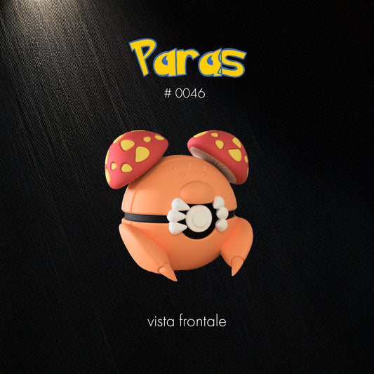 Pokéball Paras – Stampa 3D Artigianale | GraphiVerse Hub