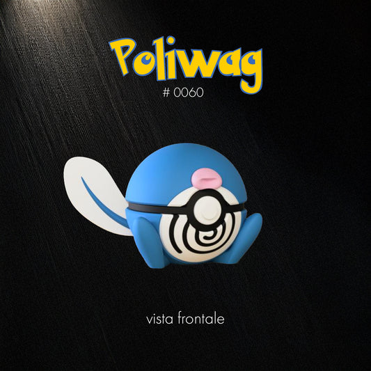 Pokéball Poliwag – Stampa 3D Artigianale | GraphiVerse Hub