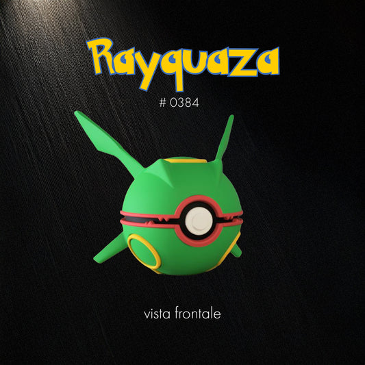 Pokéball  Rayquaza – Stampa 3D Artigianale | GraphiVerse Hub