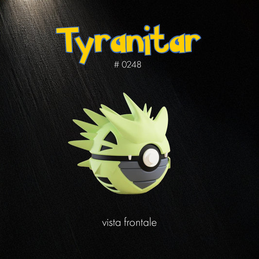 Pokéball Tyranitar– Stampa 3D Artigianale | GraphiVerse Hub